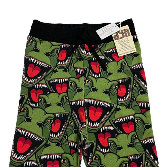 NEW DYR Sz 8 T-Rex Dinosaur Sweatpants Drawstring Pants - Picture 2 of 7